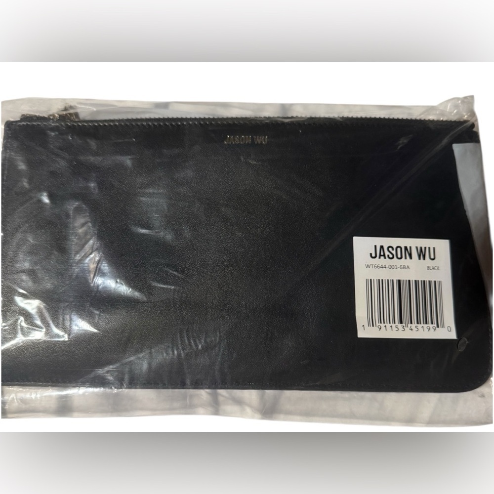 JASON WU Rommy Leather Wristlet In Black NWT - Picture 4 of 5
